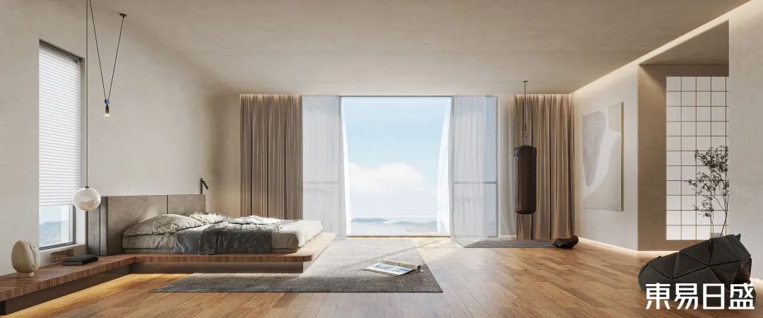 210㎡跃层装修，毫不「网红」的侘寂风-43