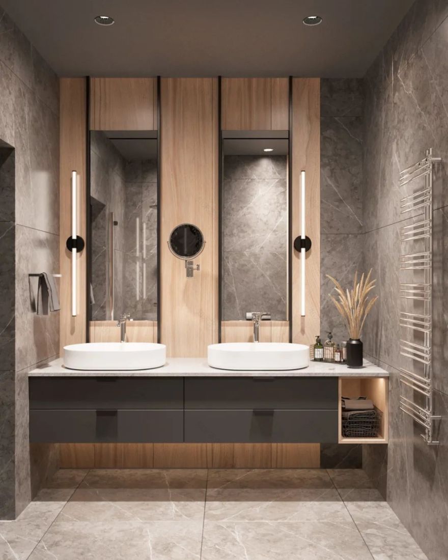 俄罗斯 120㎡原木简约公寓,素雅而精致-19