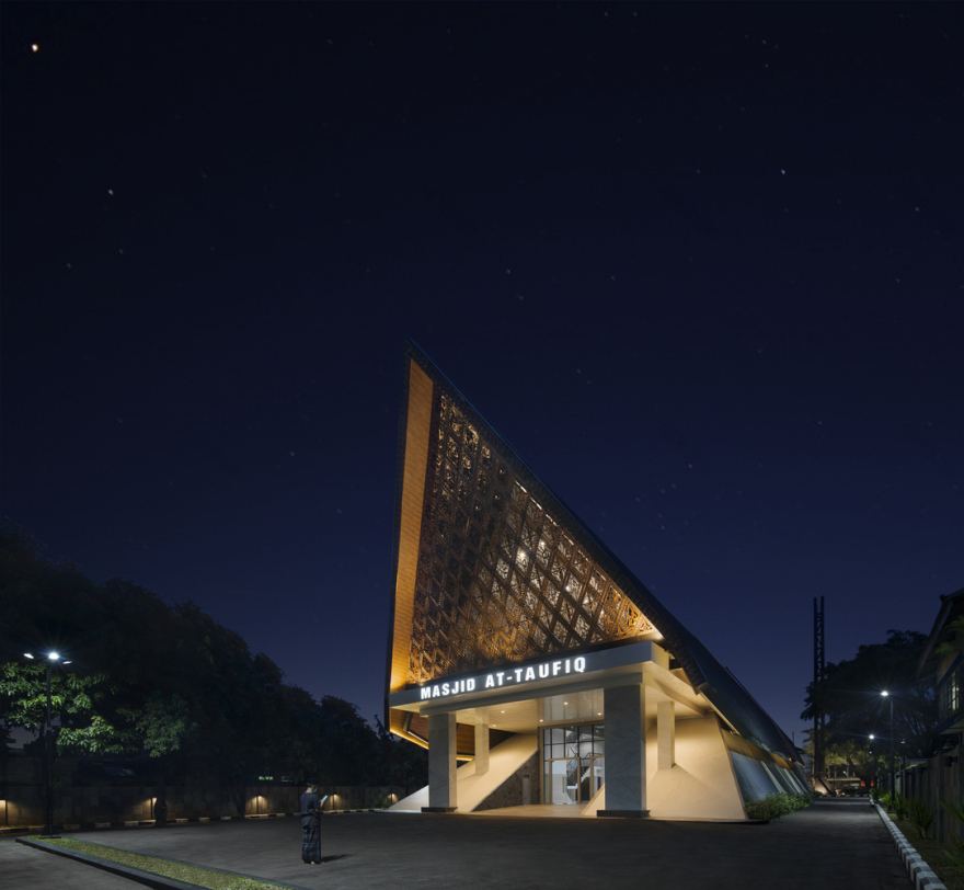 AtTaufik Mosque · 现代印尼清真寺设计典范丨JOSO-38