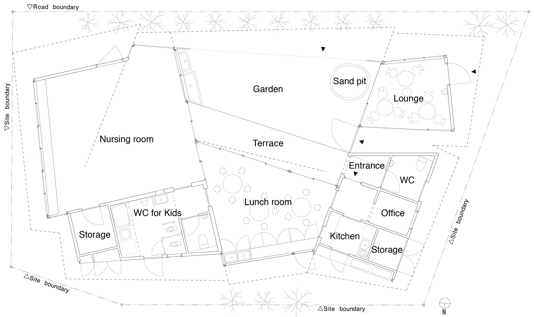 大屋顶下的托儿所 / Takashige Yamashita + Takashige Yamashita Office(TYO)-49