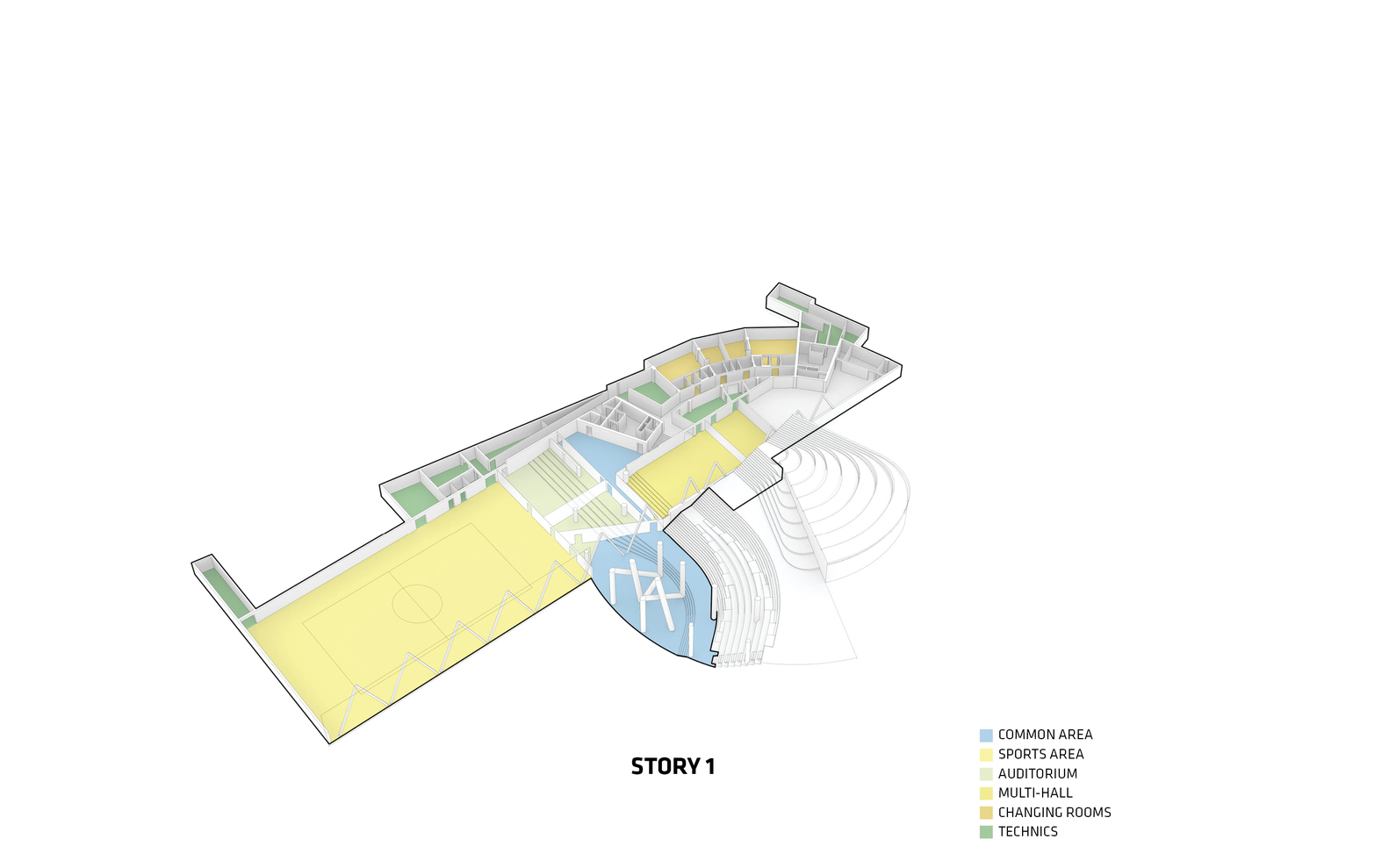 环形庭院中的学习创新基地——Glasir Tórshavn College-55