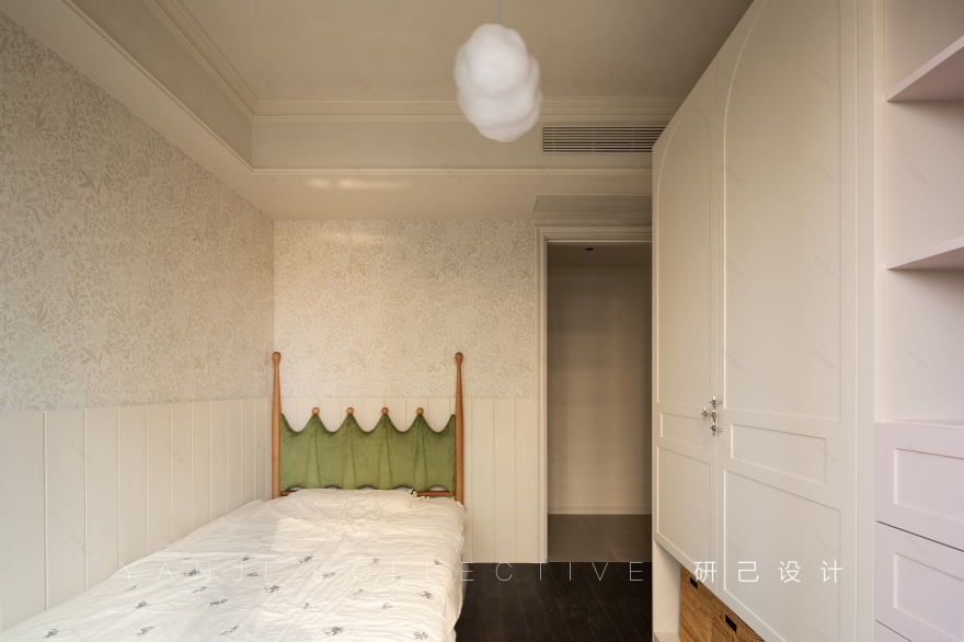 研己实景 · 当法式没有角花!143平诠释优雅质感的家丨中国北京丨研己设计-40