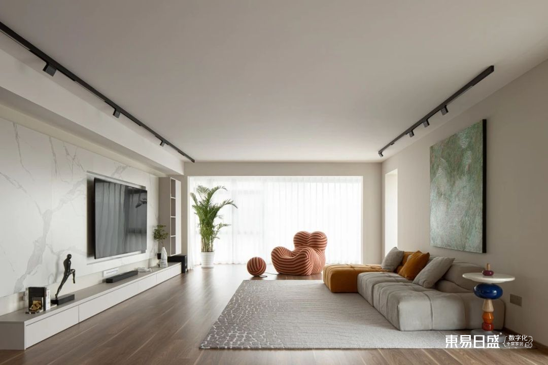 280平现代风复式装修，新中式元素巧妙融合，档次瞬间翻倍-22