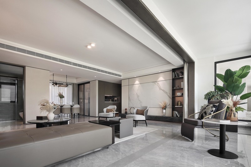 济南中海样板间,意式雅奢的摩登空间-9