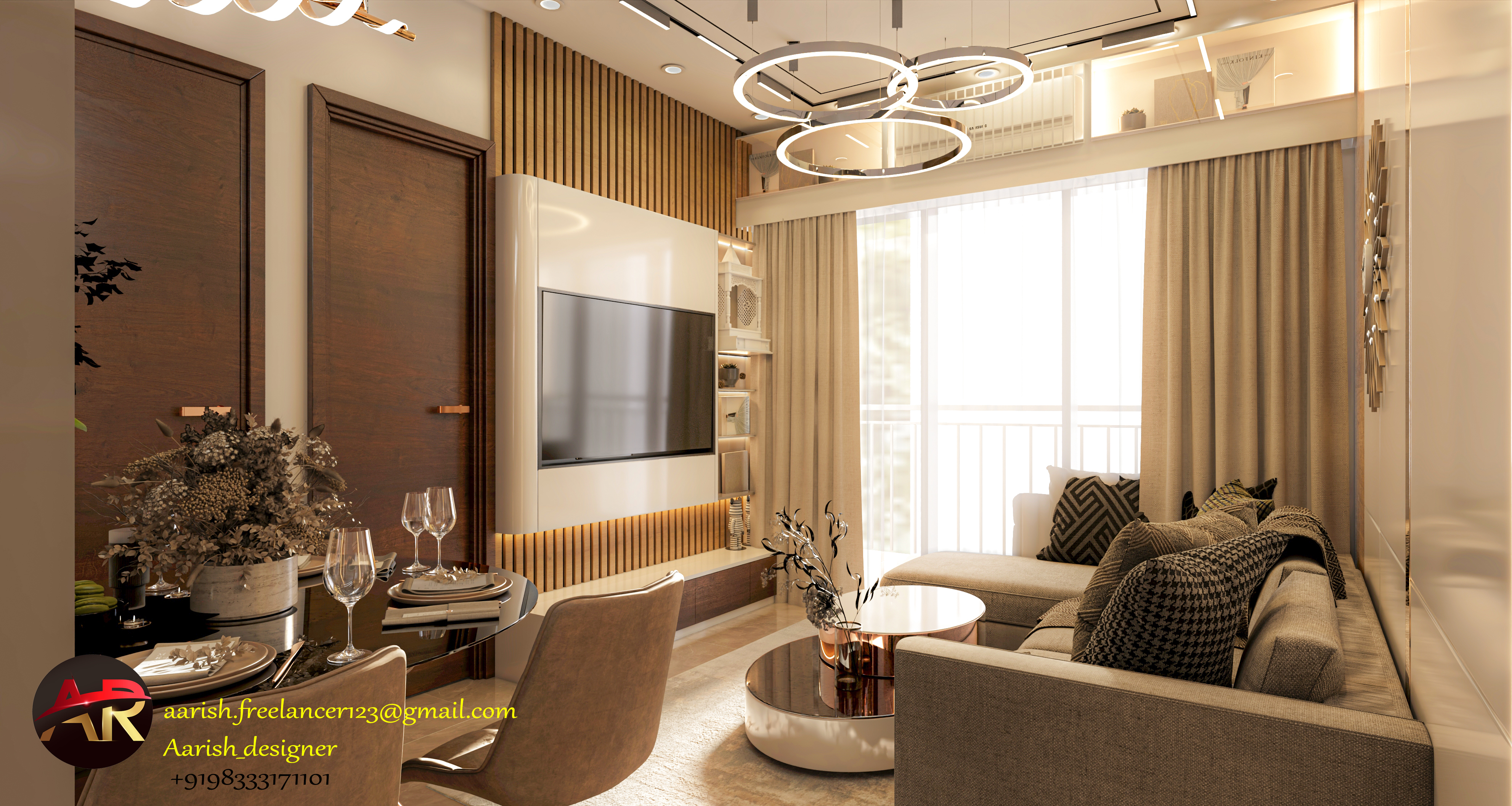 INDIA-MUMBAI ...1bhk APARTMENT 3D DDESIGN-0