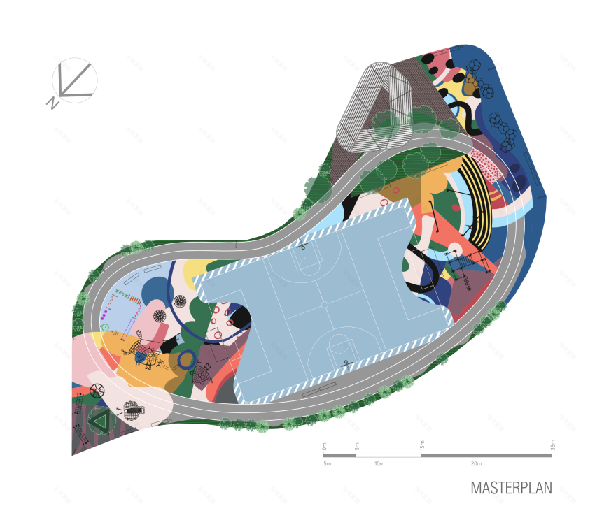 INVENTOR LANDSCAPE学校操场景观项目丨乌克兰基辅丨KYB Architects-13