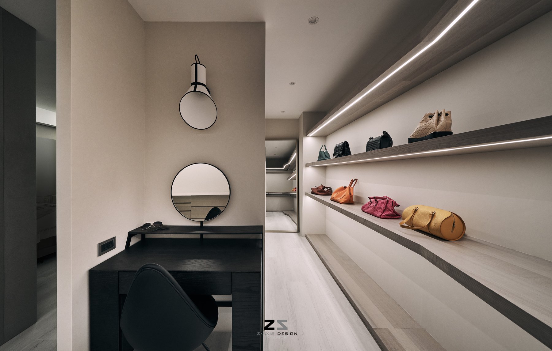 台中 L 宅 | 灰色调 Z 轴空间设计，双向沙发打造趣味动线-32