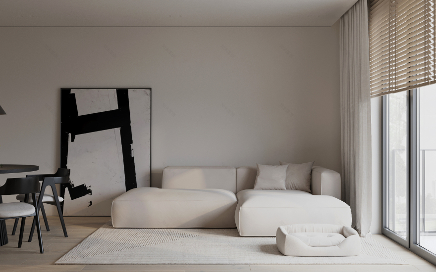 BLACK & WHITE公寓设计丨波兰克拉科夫-3