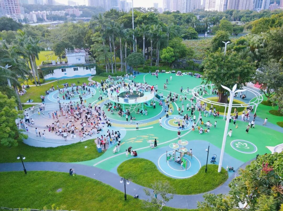 深圳城市记忆洪湖公园：荷塘月色主题儿童乐园丨龙祥康体设计施工整体案例-11