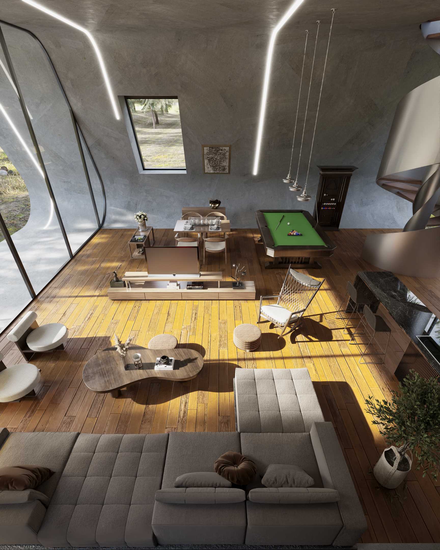 混凝土绿洲 A 形框架小屋设计丨加拿大温哥华丨Rabani Architectural Studio-25