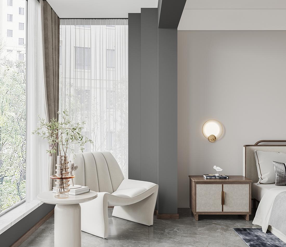 新中式平层设计丨点墨设计-21