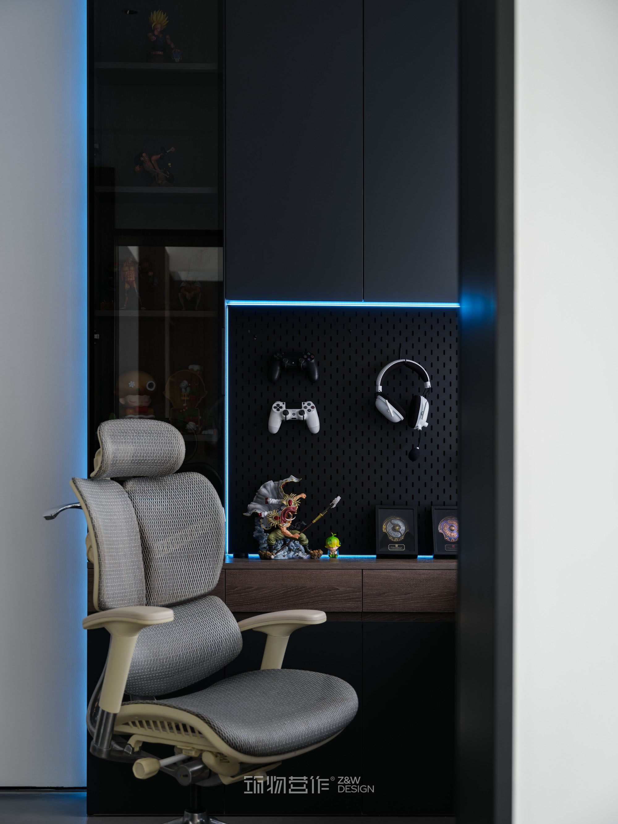 筑物营作实景｜180㎡暗调极简婚房设计-47