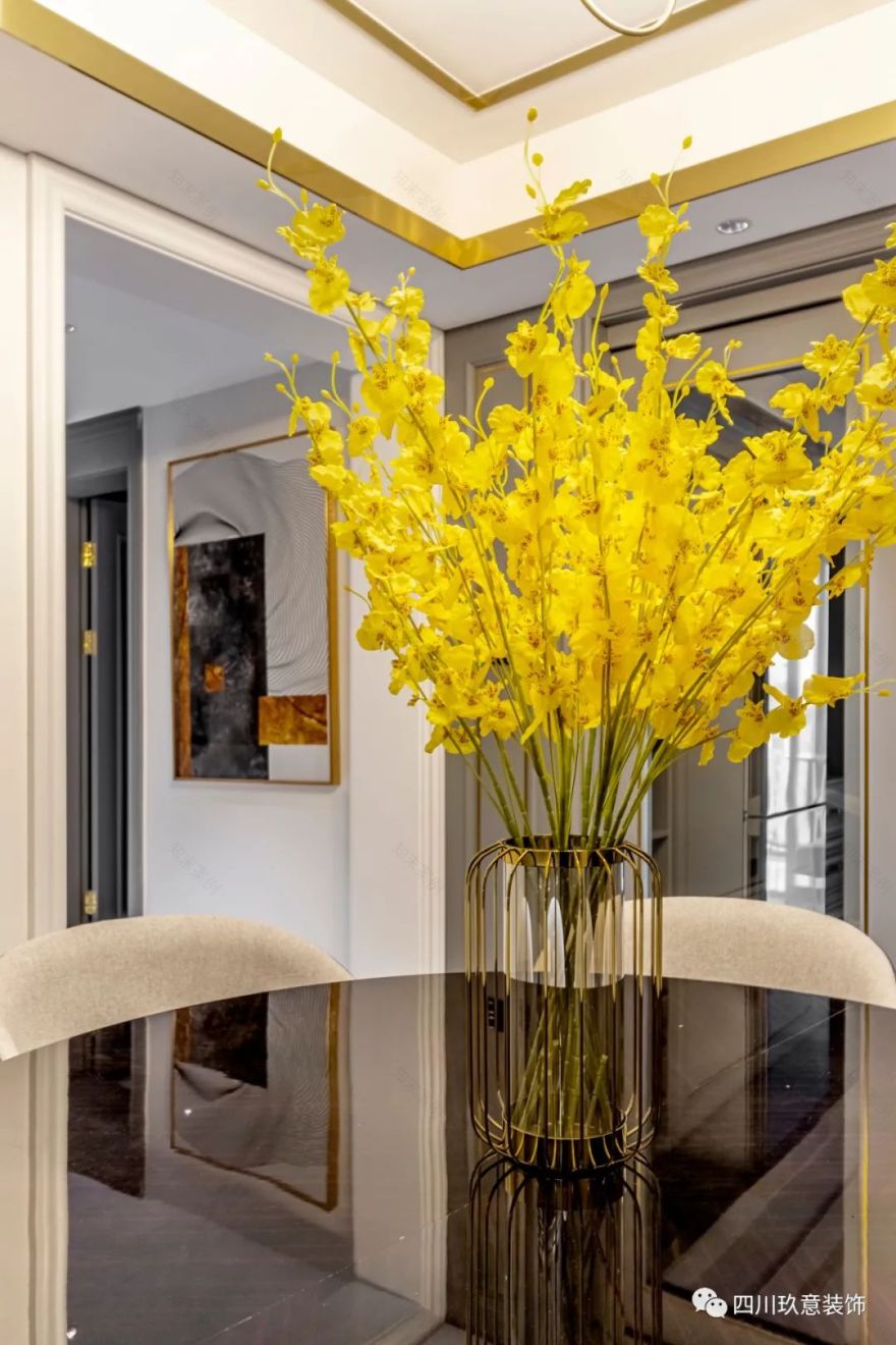 180㎡轻奢美式装修案例丨中国成都丨玖意装饰-36