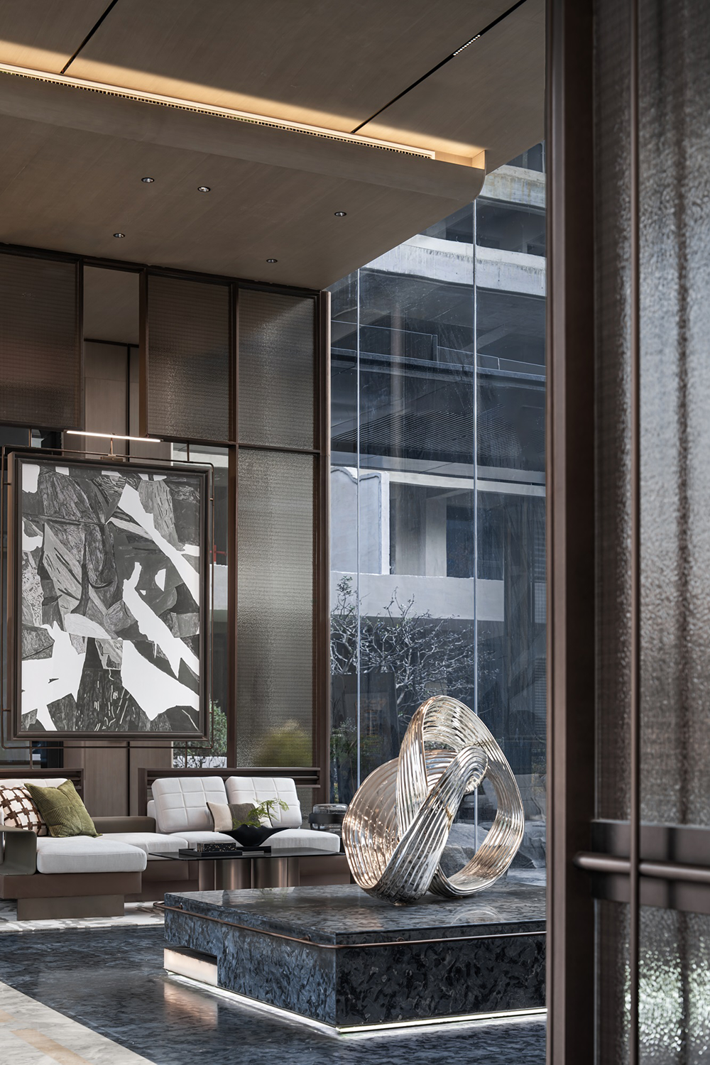 孝感九烨鼎观如院小区大堂,样板间丨中国孝感丨太谷形上-0