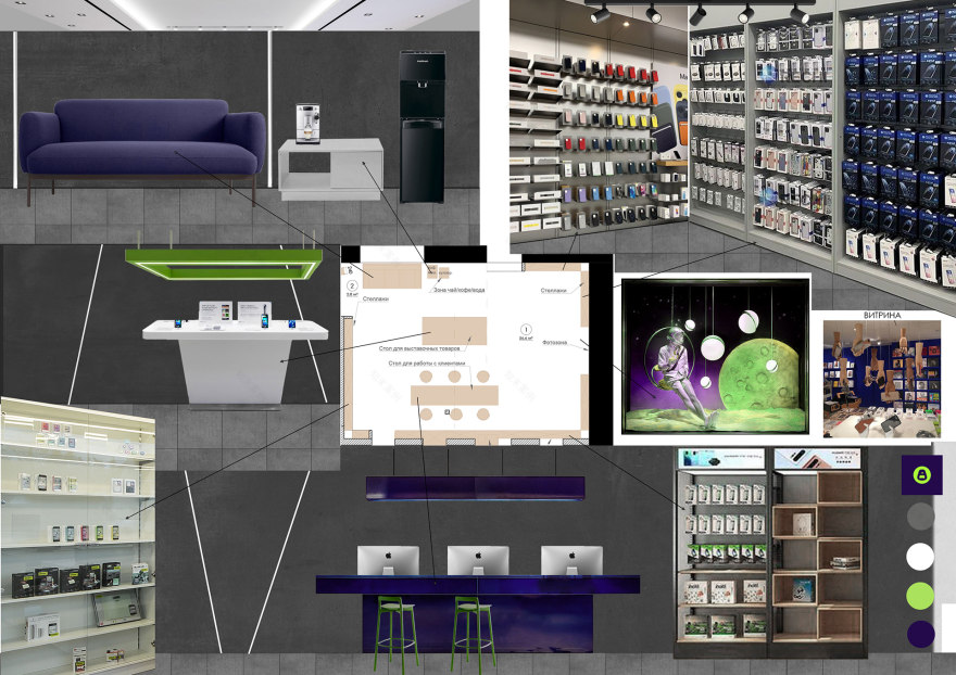 手机店室内设计项目丨未明确提及,文本作者参与设计-4