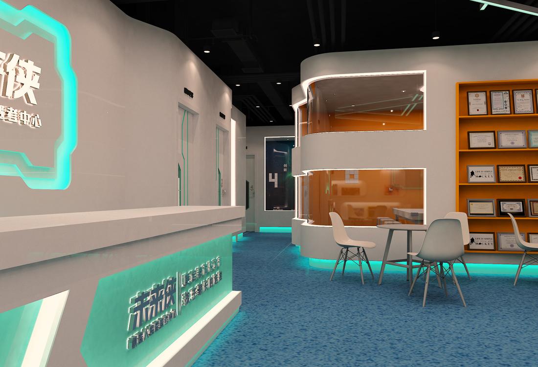 未来科技教育空间丨白色亚克力侠-4