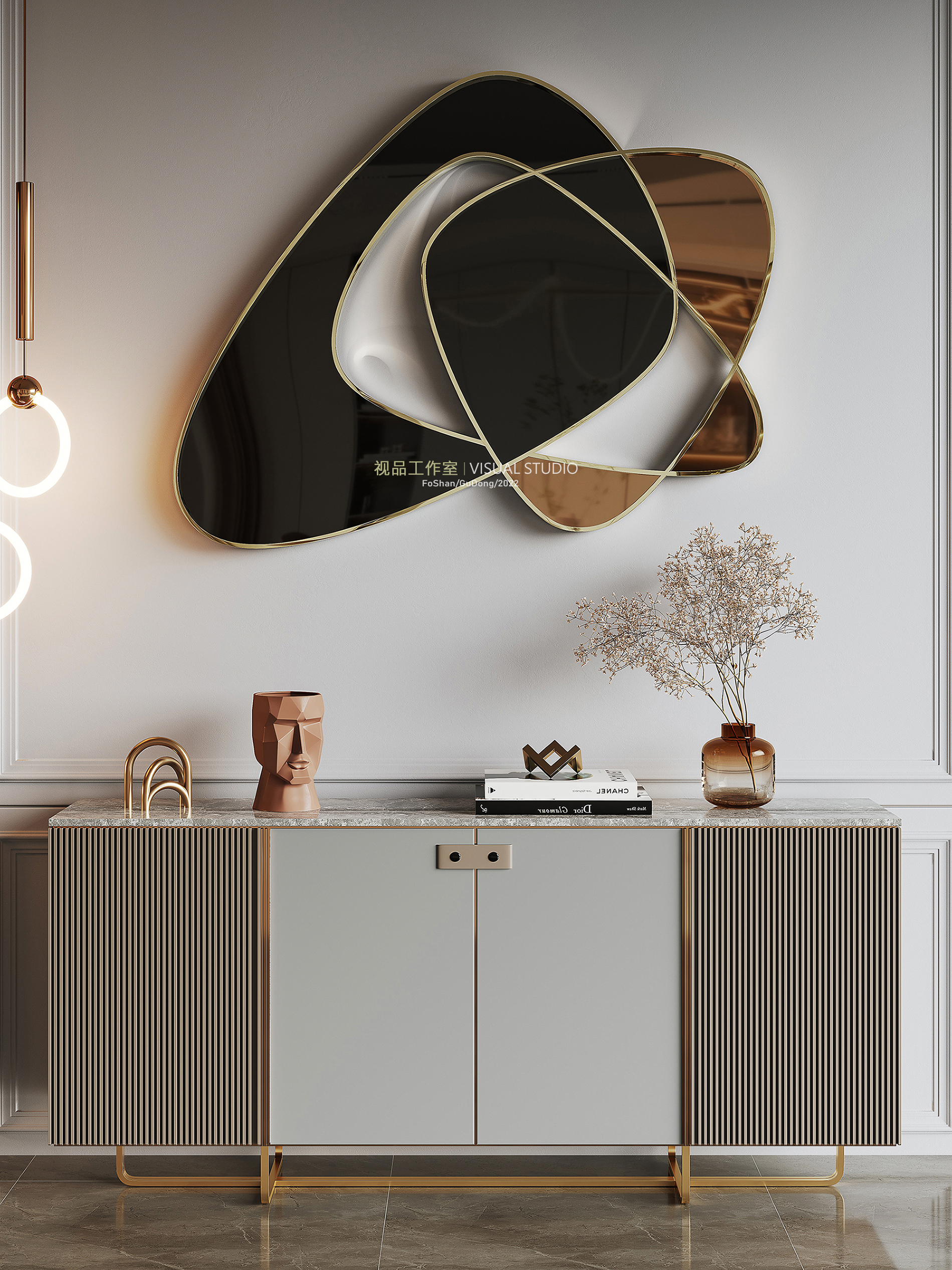 轻奢壁挂饰品效果图-5