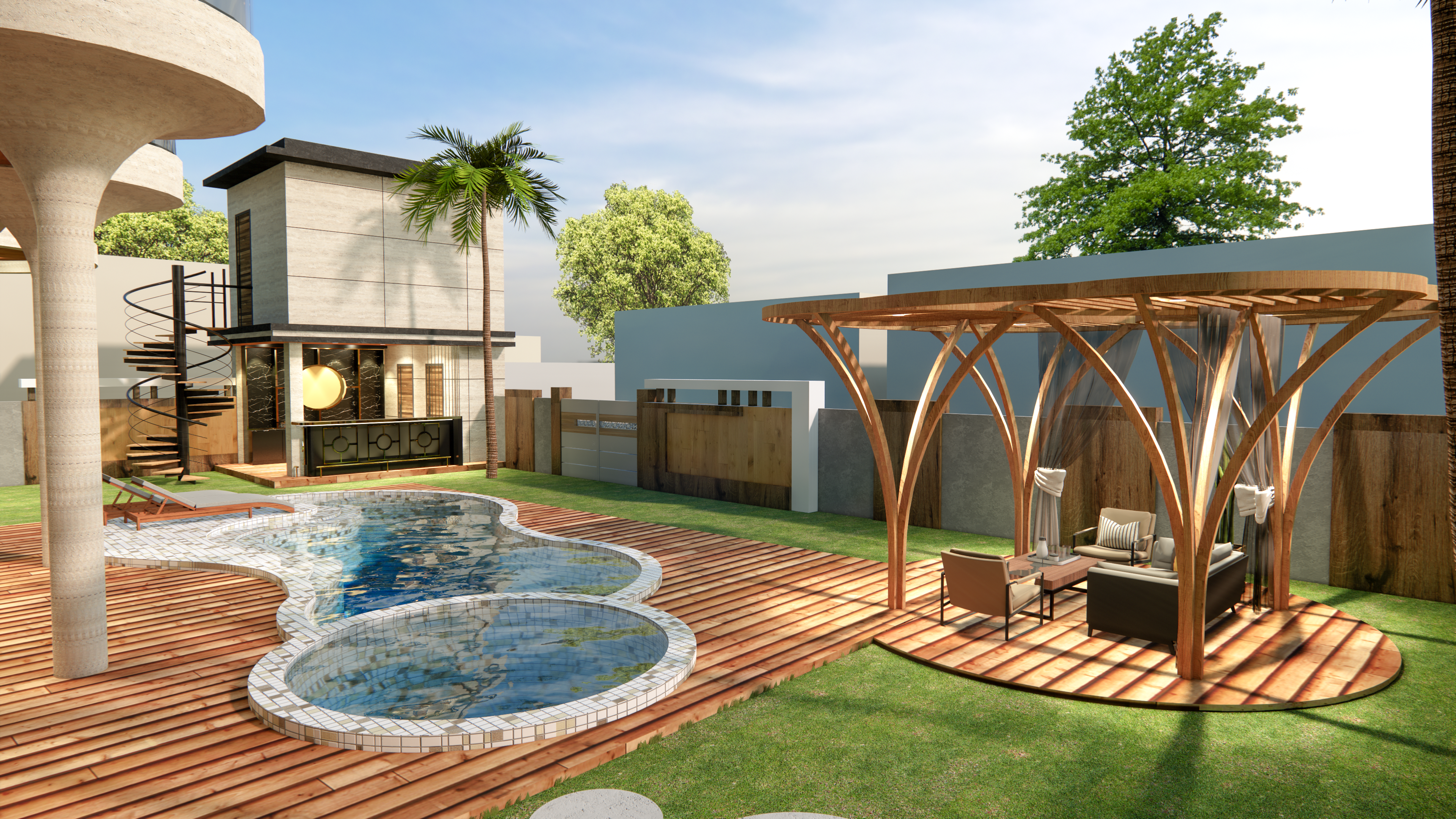 Residence Curve facade design-6