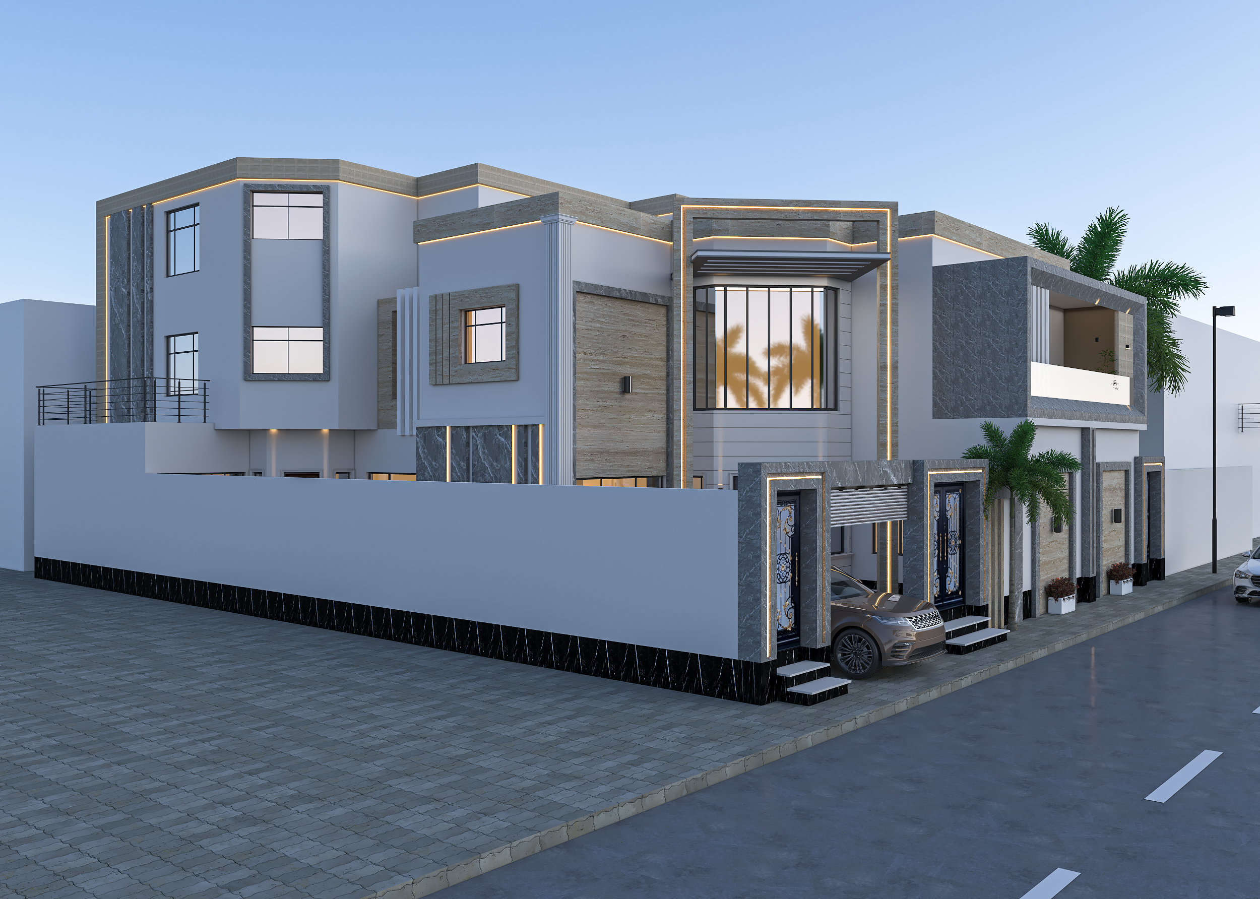 Modern Home 现代外观设计丨沙特阿拉伯纳季兰丨Muhammed Sheraz-5