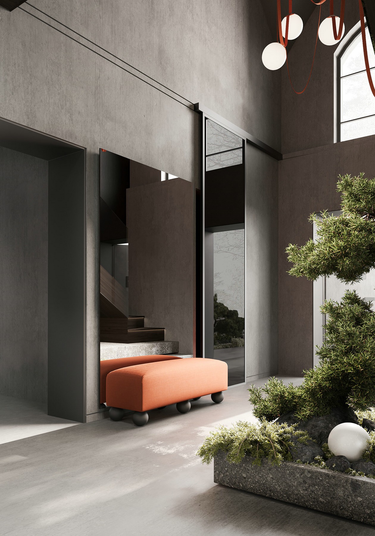 灰色系复式住宅设计 超有设计感！-1