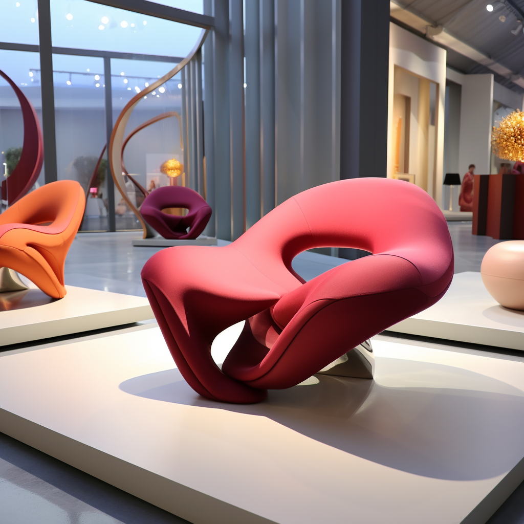 红色异形椅子-6