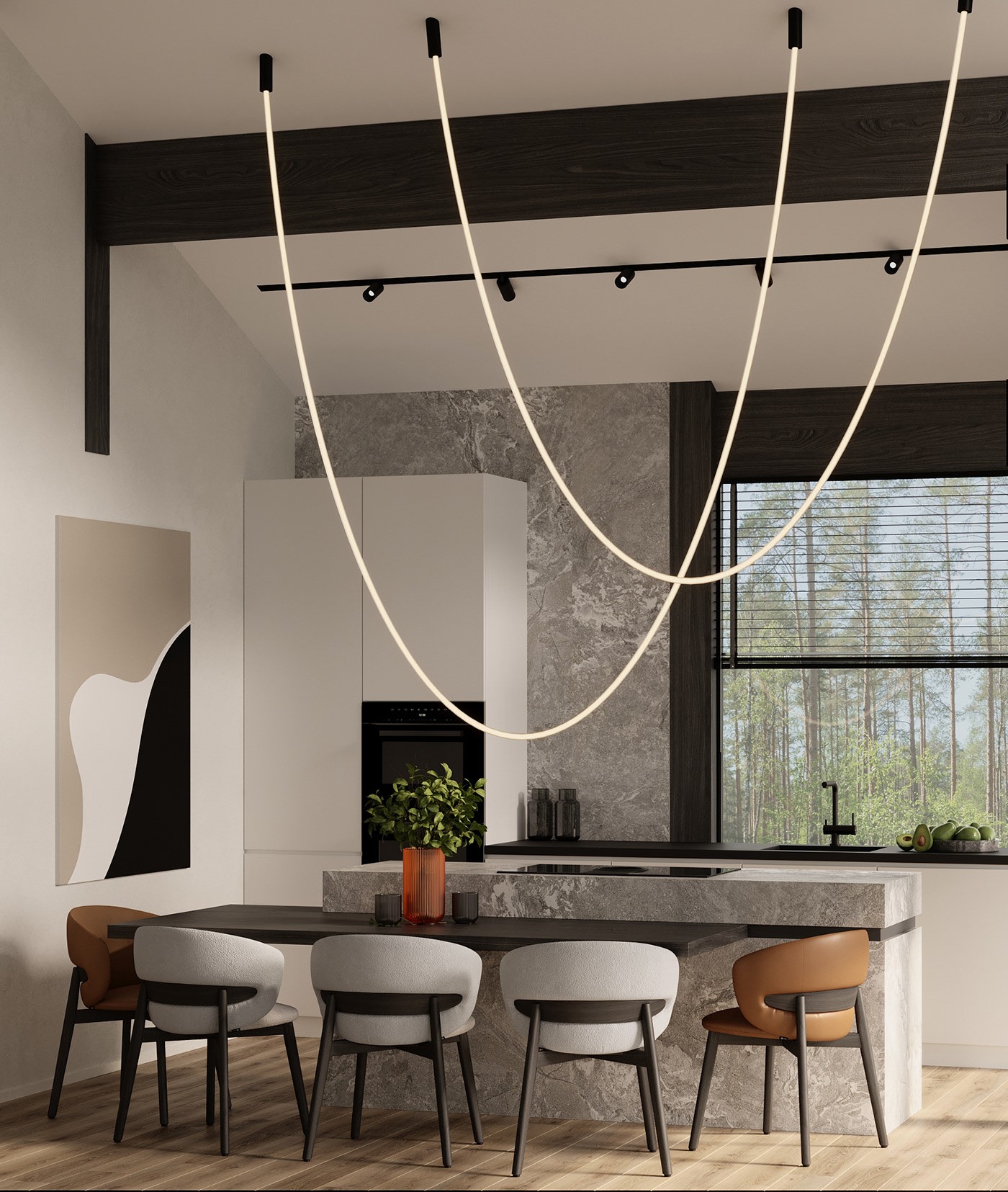 俄罗斯简约风住宅设计-4