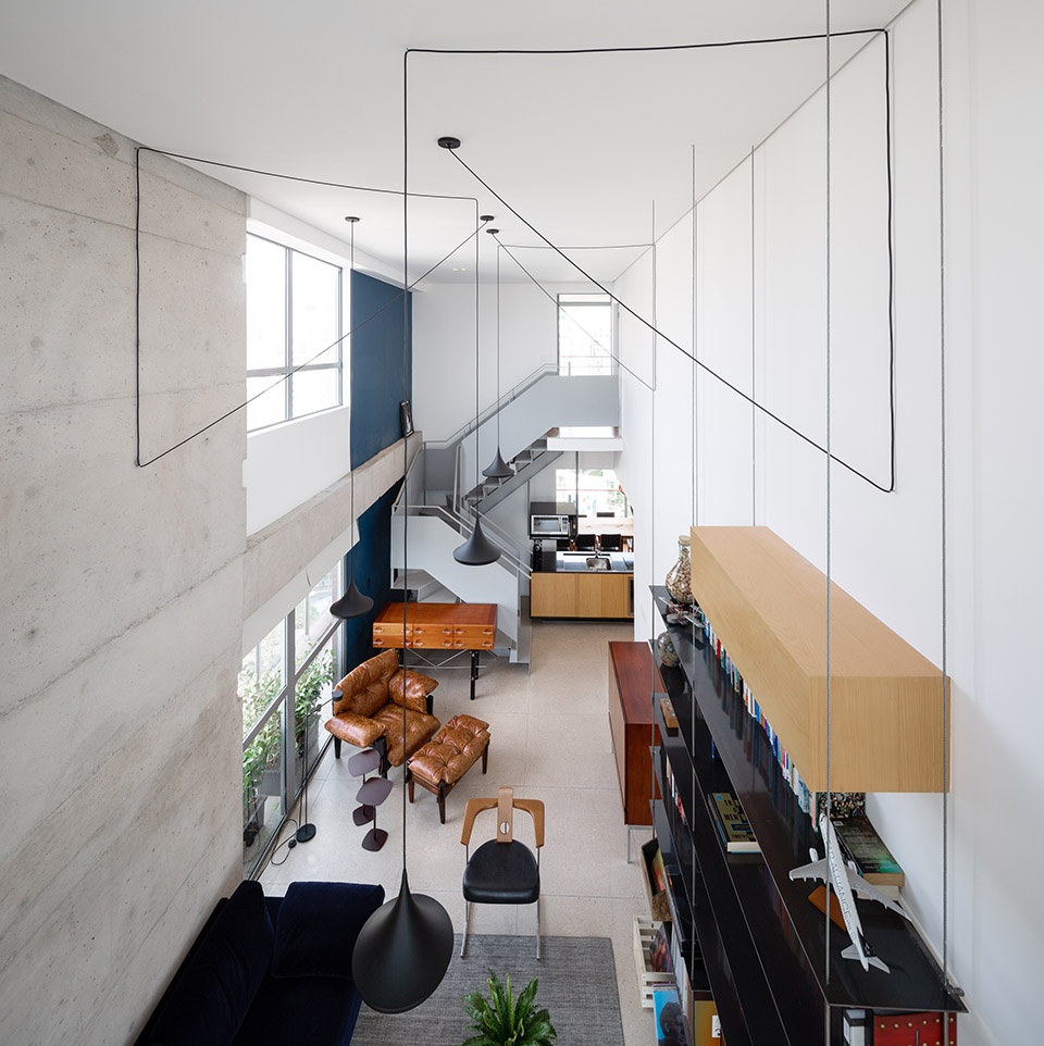 巴西圣保罗空中公寓，景观美化填充切割空间-10