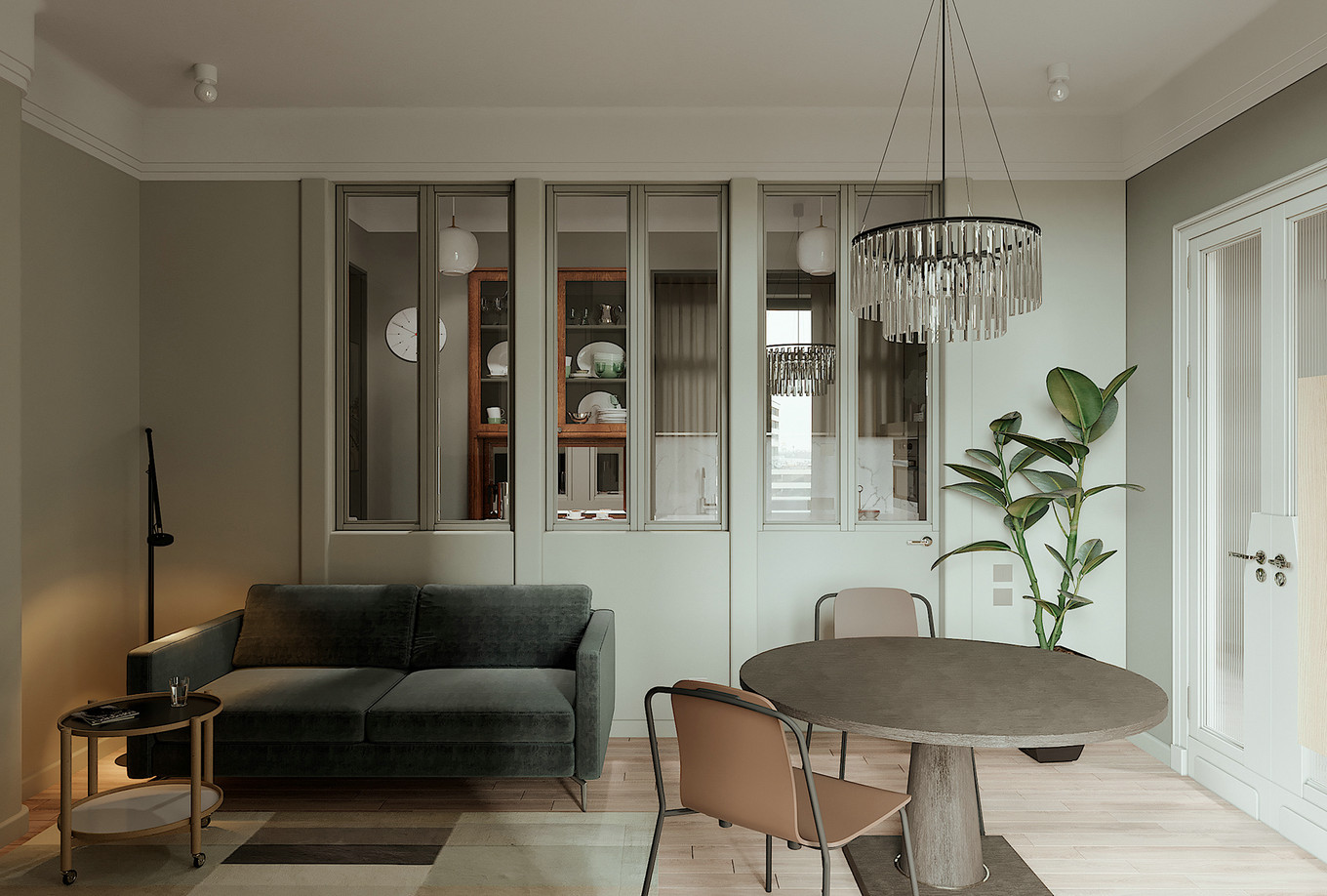 北欧风随性优雅生活空间-1