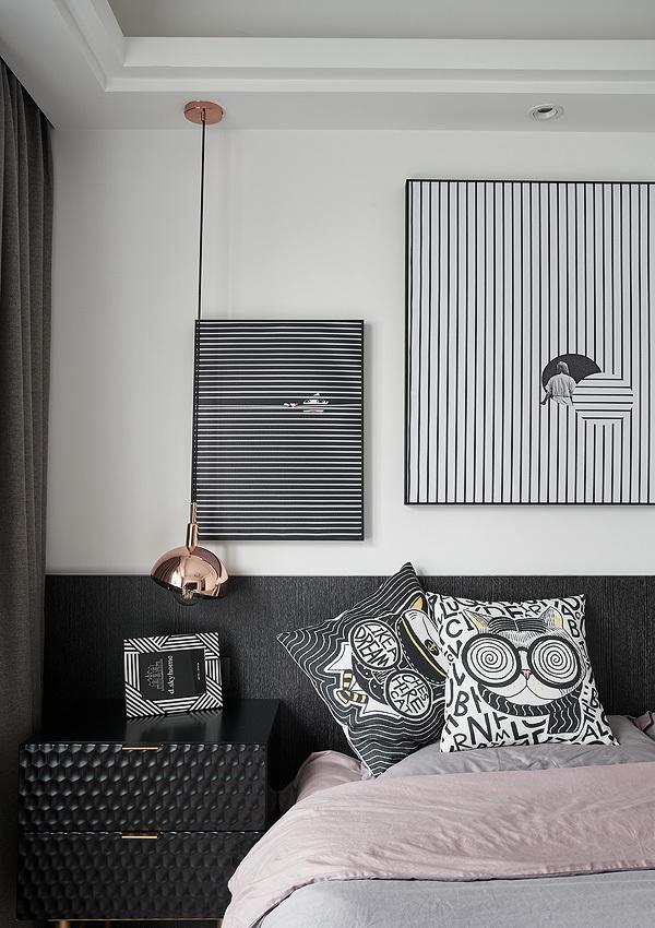 极简现代风家居,黑白红的魅力诠释-19