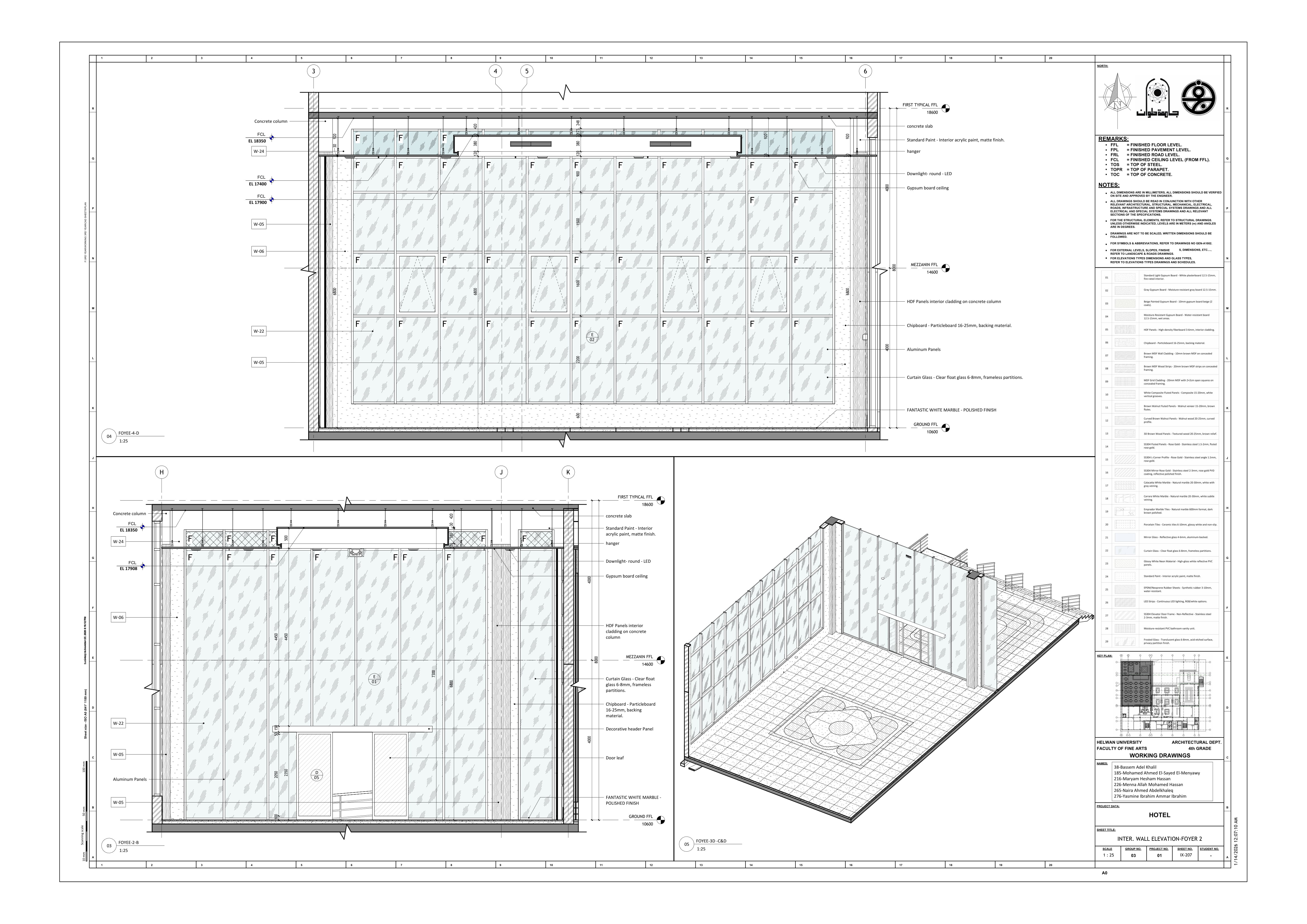 Blue Hotel | 3-Star Hotel Working Drawings-78