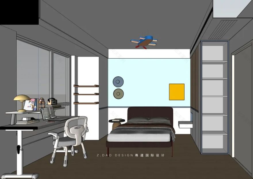 尊道新作|合肥『中央公园岚庭』中古风大平层设计,时光沉淀可持续松弛的家~-108