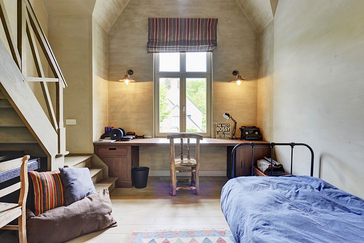 比利时现代乡村风家居设计，自然材料营造舒适氛围-34