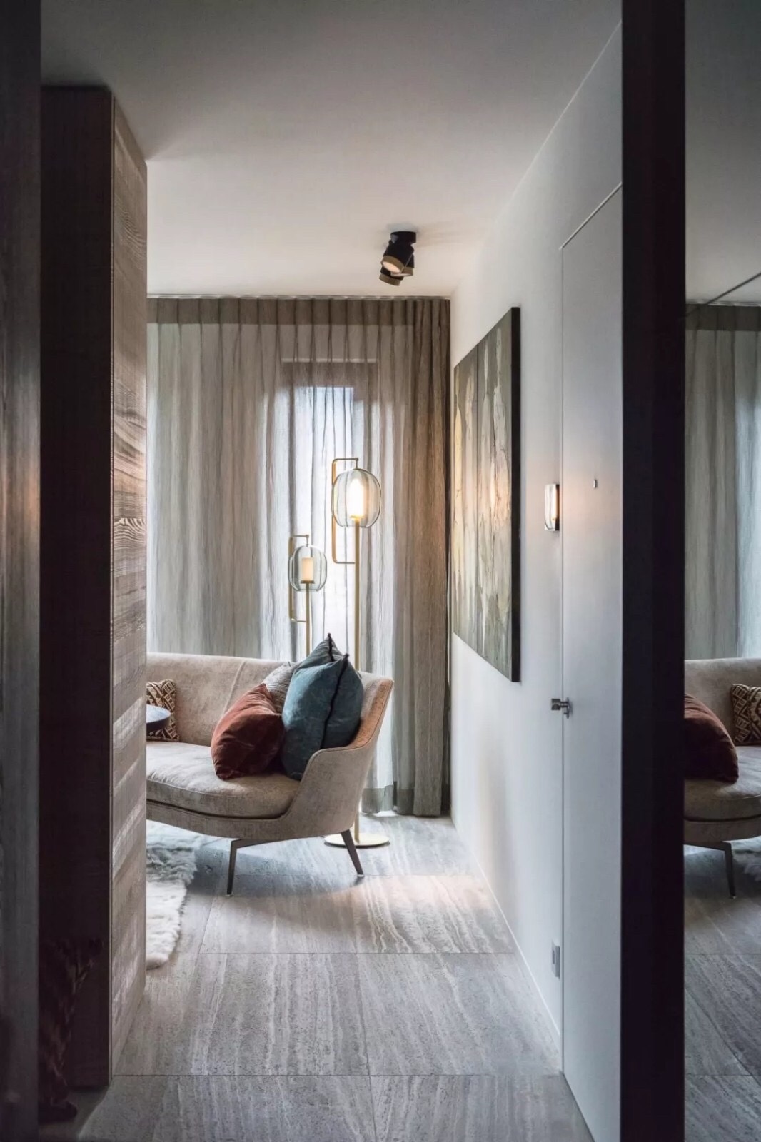 质感·国外简约灰调住宅-15