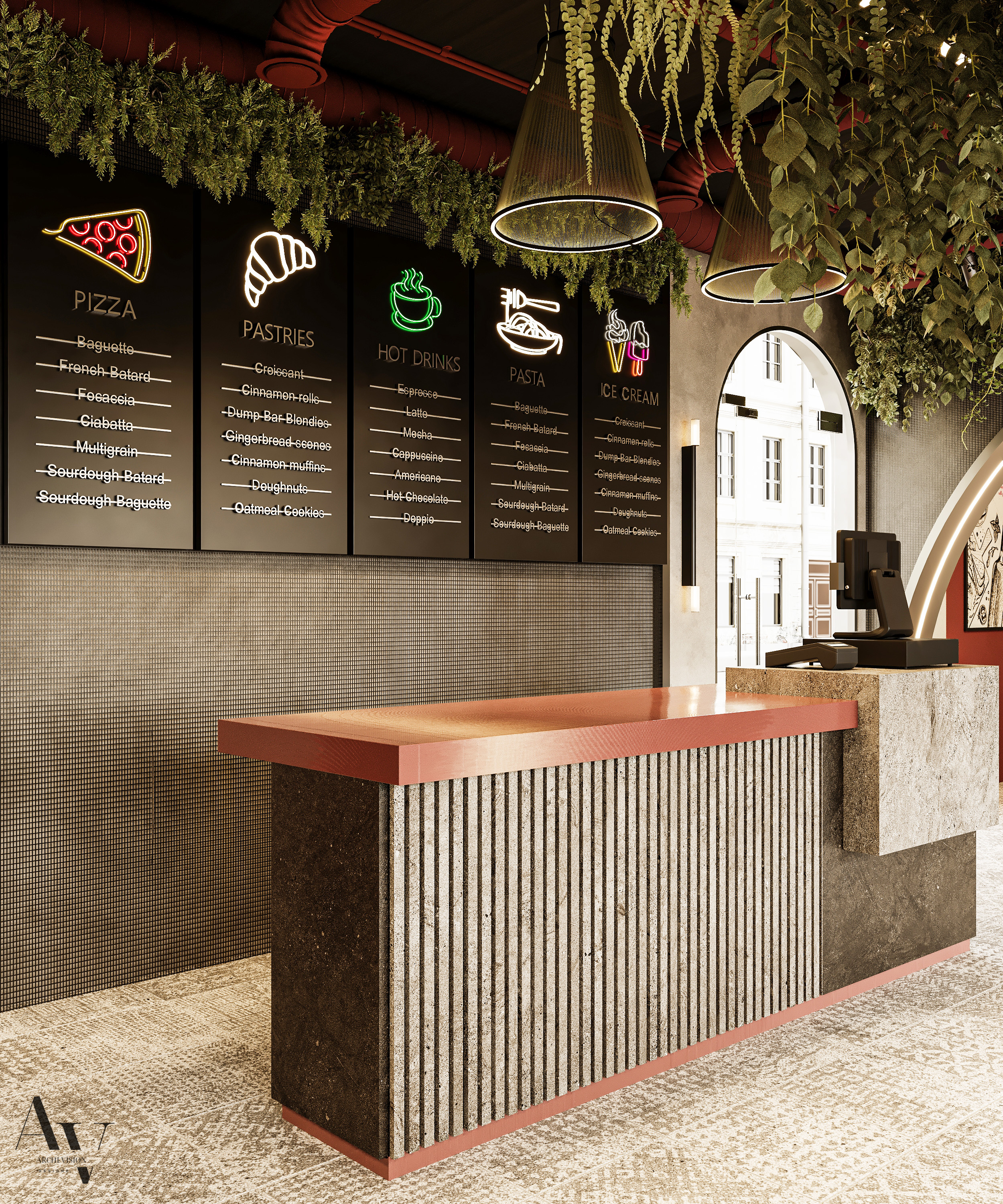 Italian Resurant design(意大利餐厅设计)丨埃及开罗丨archivision staudio(Dina Farouk参与)-17