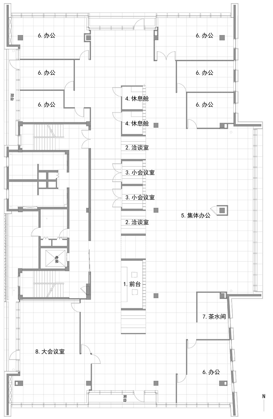 金字塔,拱券,十字与库布里克,润扬创新中心设计丨中国青岛丨单数设计 DANSU DESIGN-96