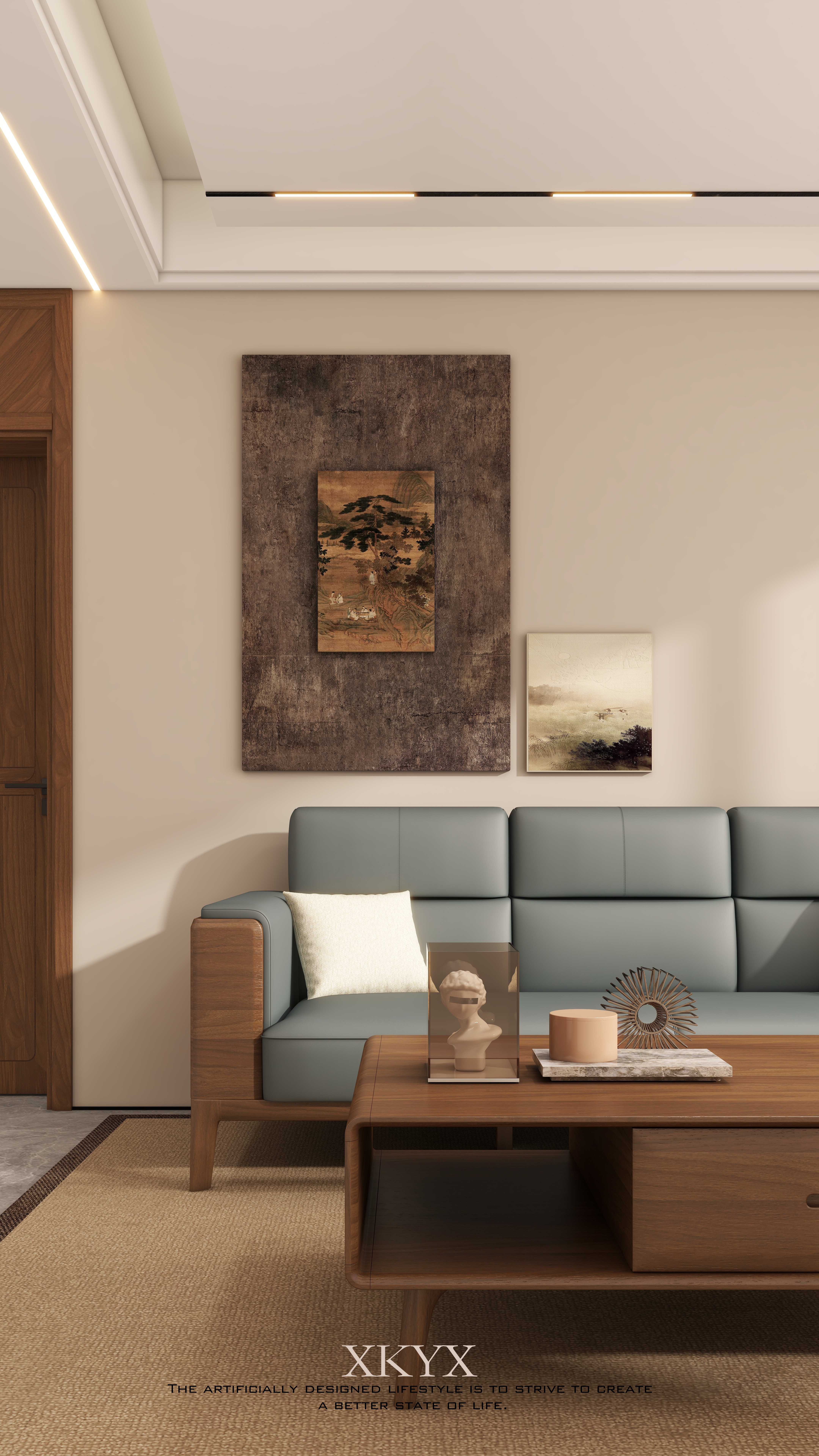 胡桃木效果表现/XKYX-10