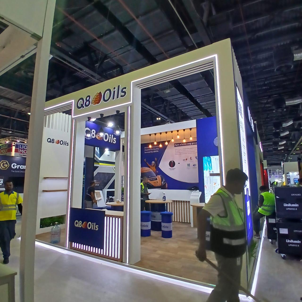 Q8 OILS 6X6M STALL DESIGN IN DUBAI-1