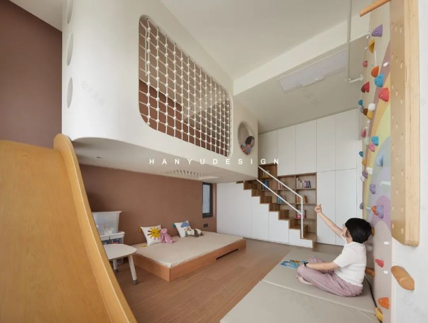 遛娃不出门?他们家藏着个儿童游乐园丨中国深圳丨深圳涵瑜室内设计-17