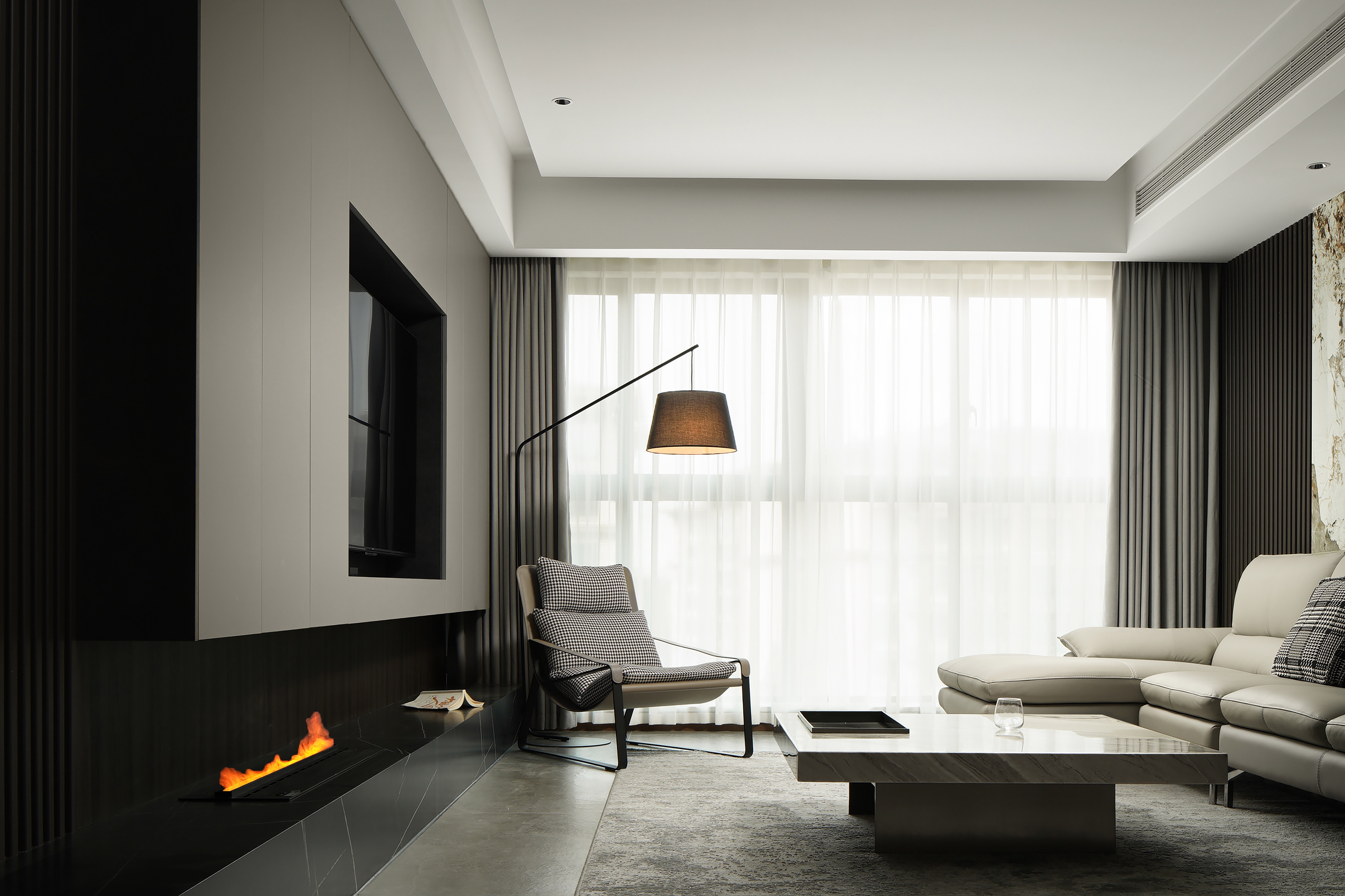 自贡邦泰天著 121m2 低奢家居设计丨中国自贡丨名筑设计-18