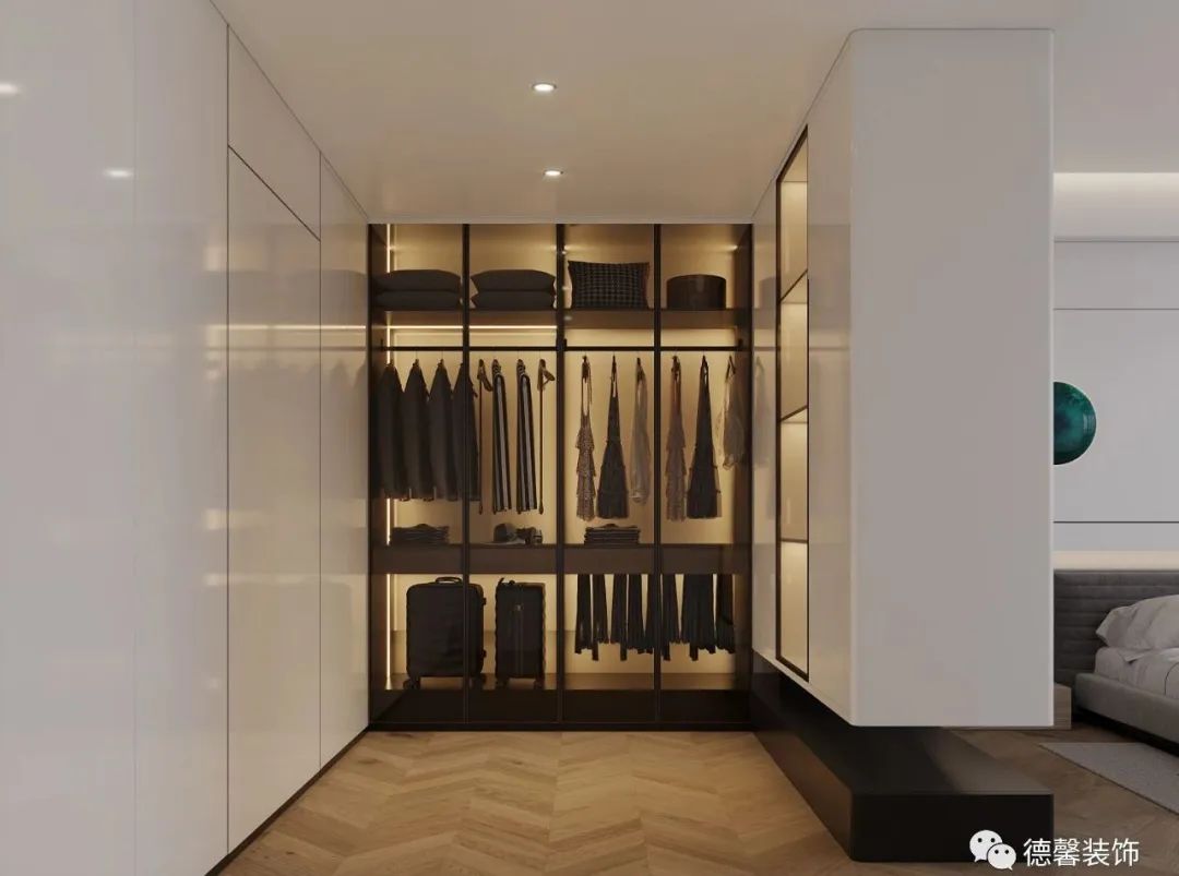 藏珑府现代法式混搭别墅丨德馨装饰-16