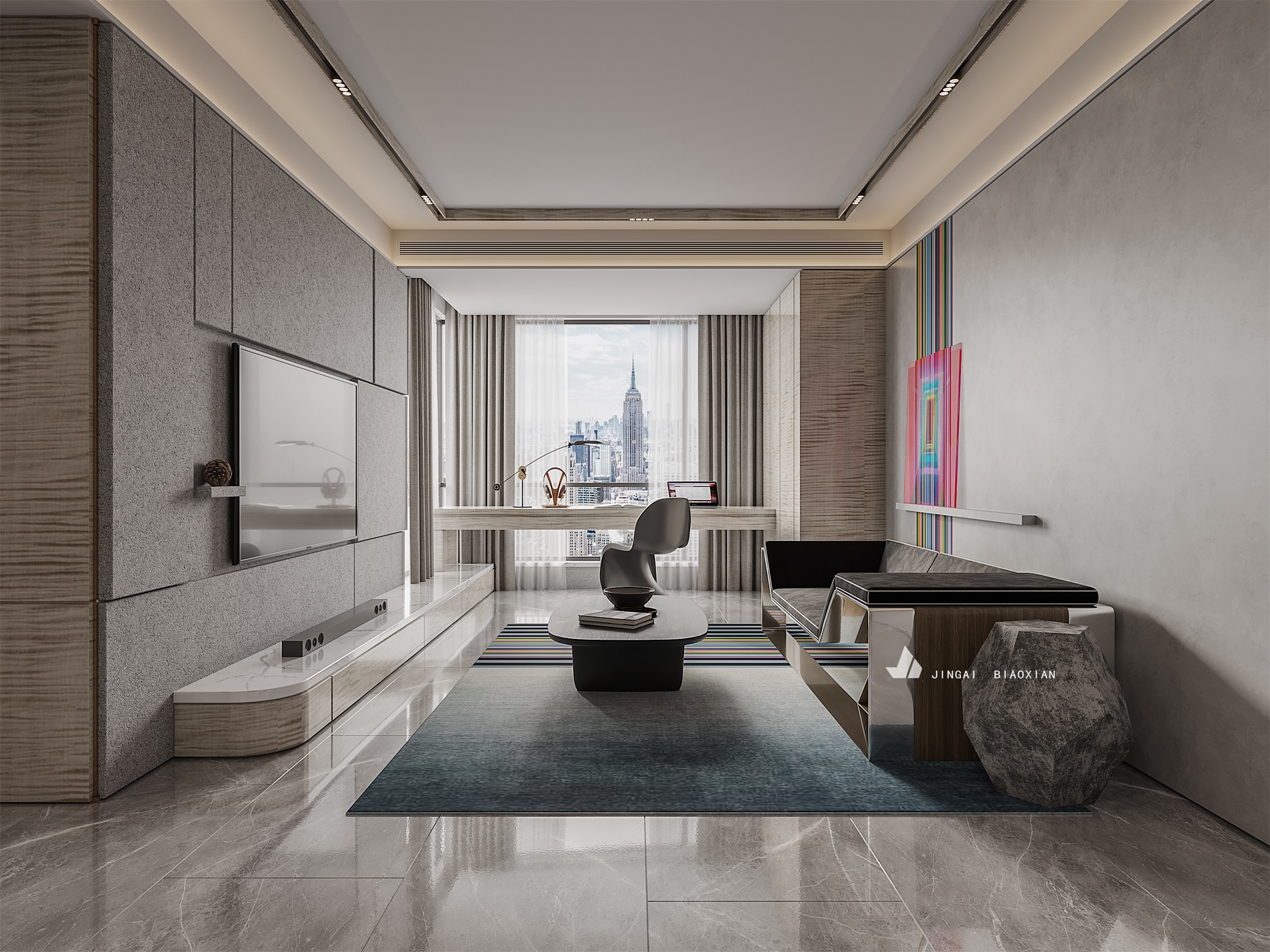 现代简约客餐厅设计案例-55