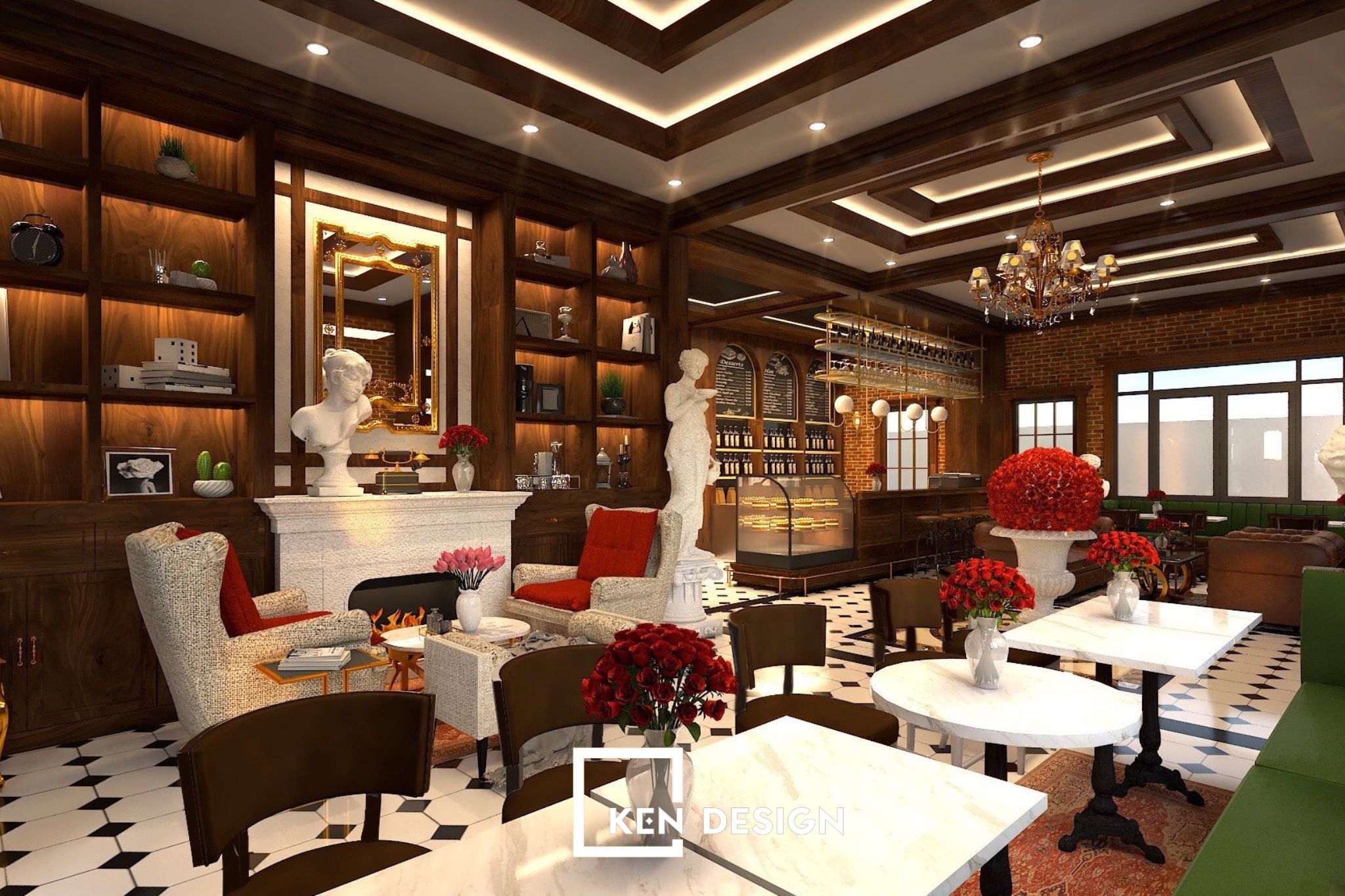 De Lu·ury Coffee设计项目丨越南河内丨KenDesign-40