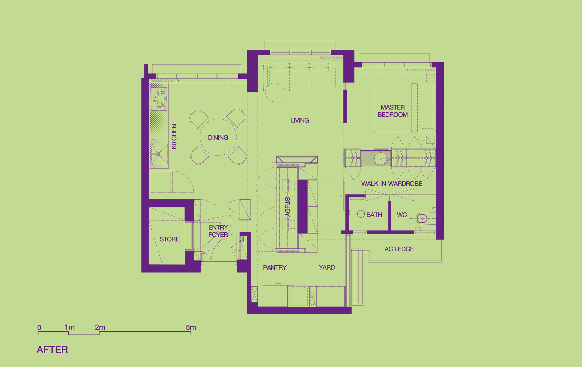 Open Studio 紧凑型新加坡公寓改造-8