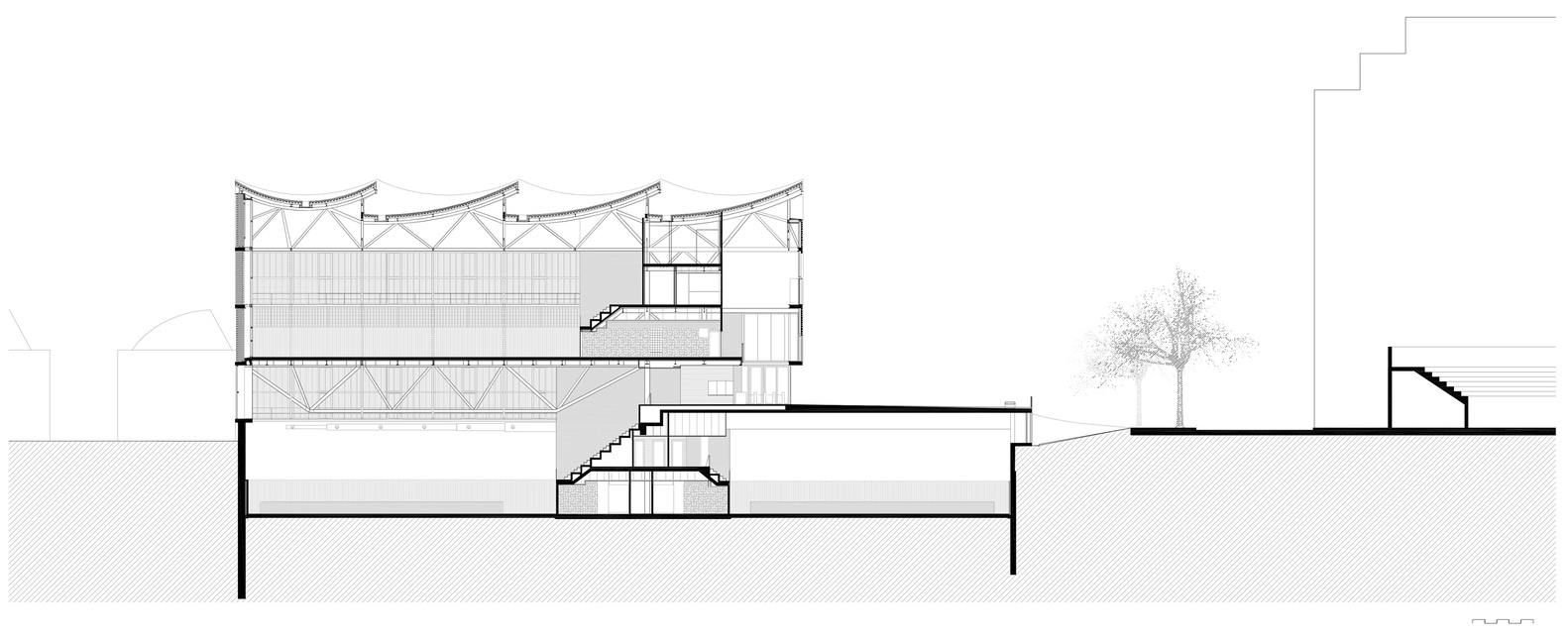 对当地传统建筑工艺理解和恢复的体育中心设计丨西班牙巴塞罗那丨戈者设计等相关建筑师团队-29