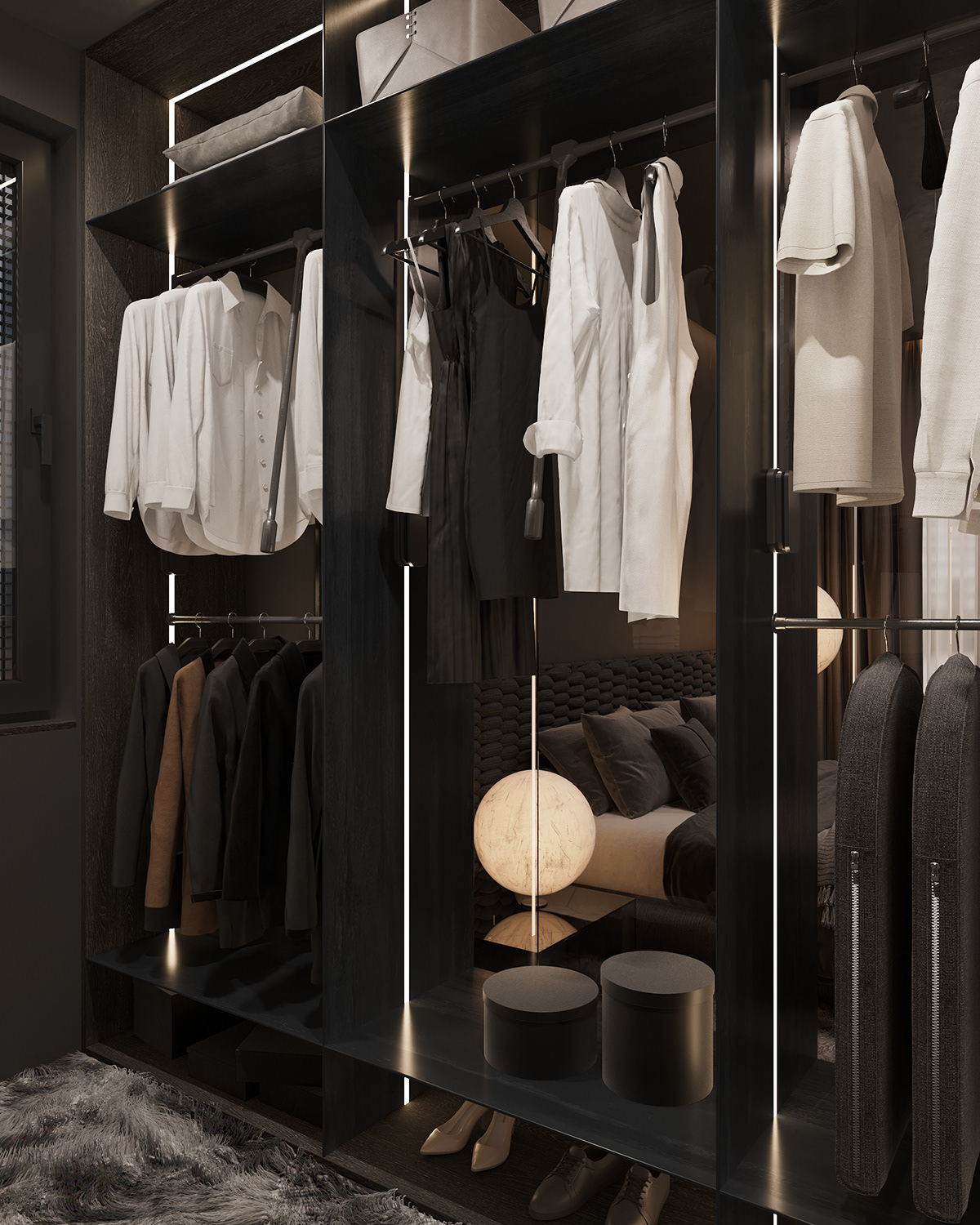 时尚高级黑，有质的空间设计！-14