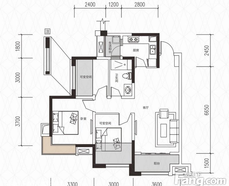 文艺理工男的家 | 87 平方米的清爽舒适空间-0