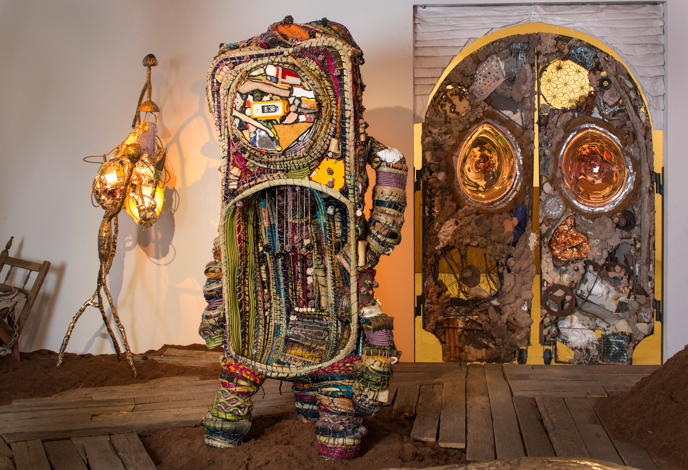 Misha Khan "collected crap from the sea" for exhibition at Friedman Benda-6