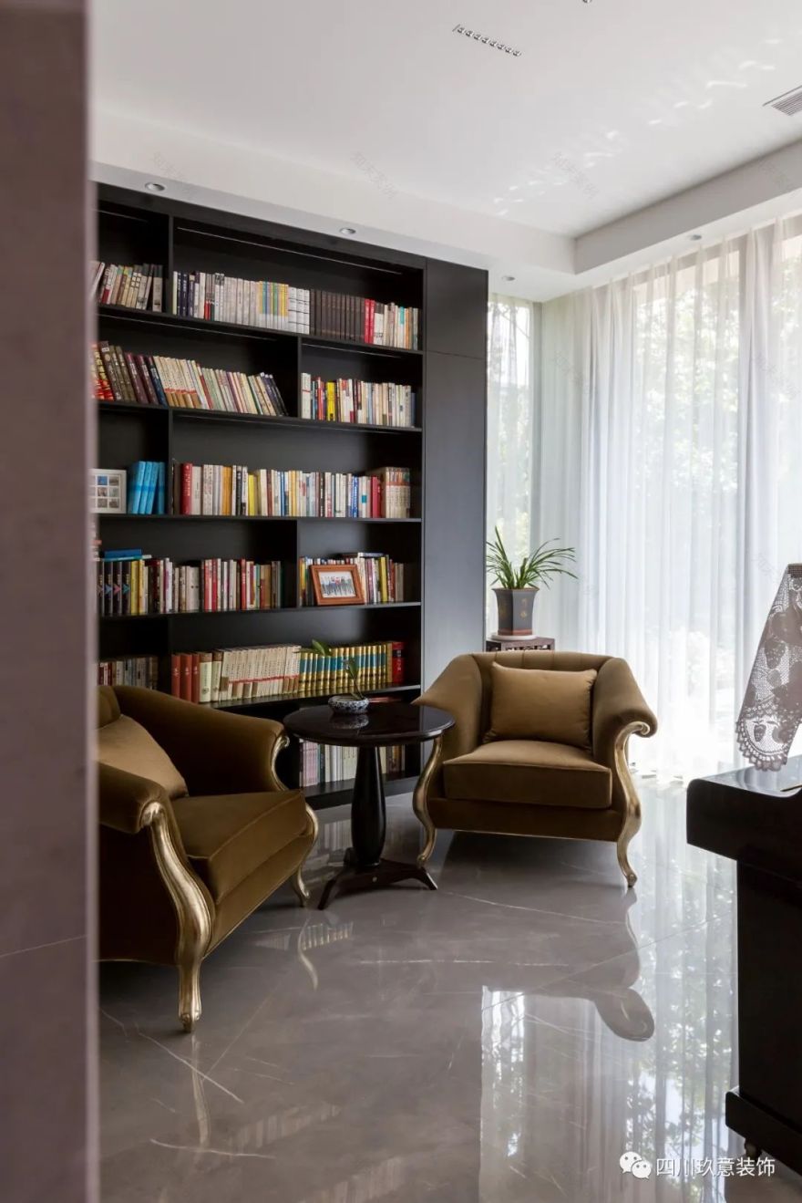 成都麓湖蓝花屿 · 现代混搭别墅设计丨中国成都丨玖意装饰-42