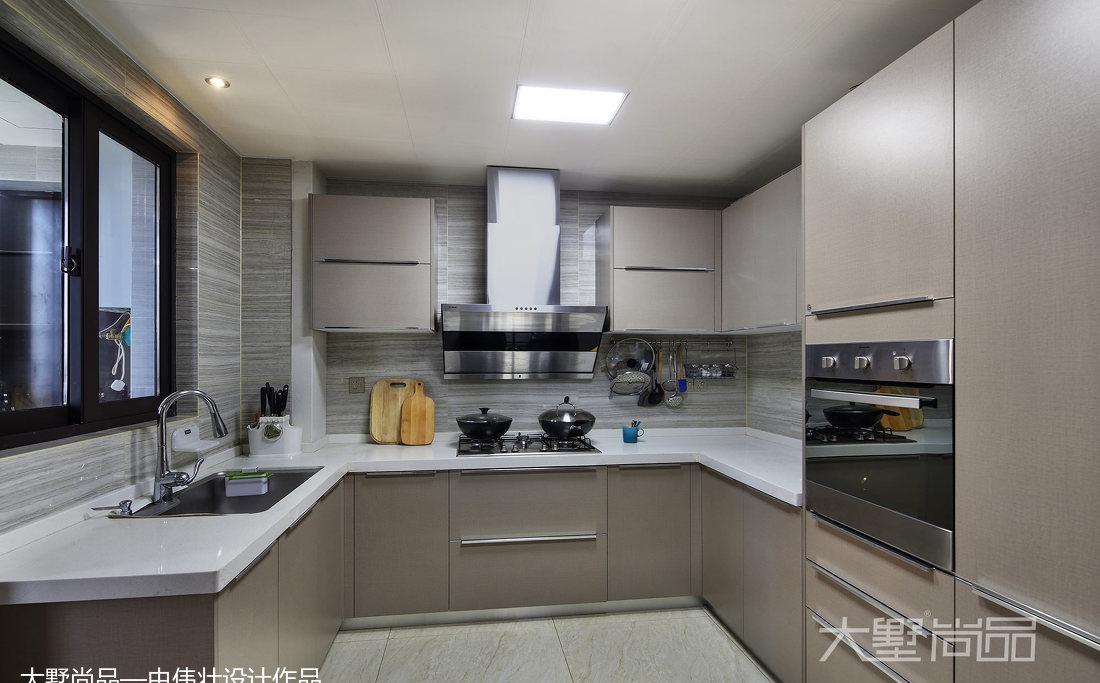 大墅尚品—由伟壮设计丨平层丨226㎡简约三居『简单极致』-1