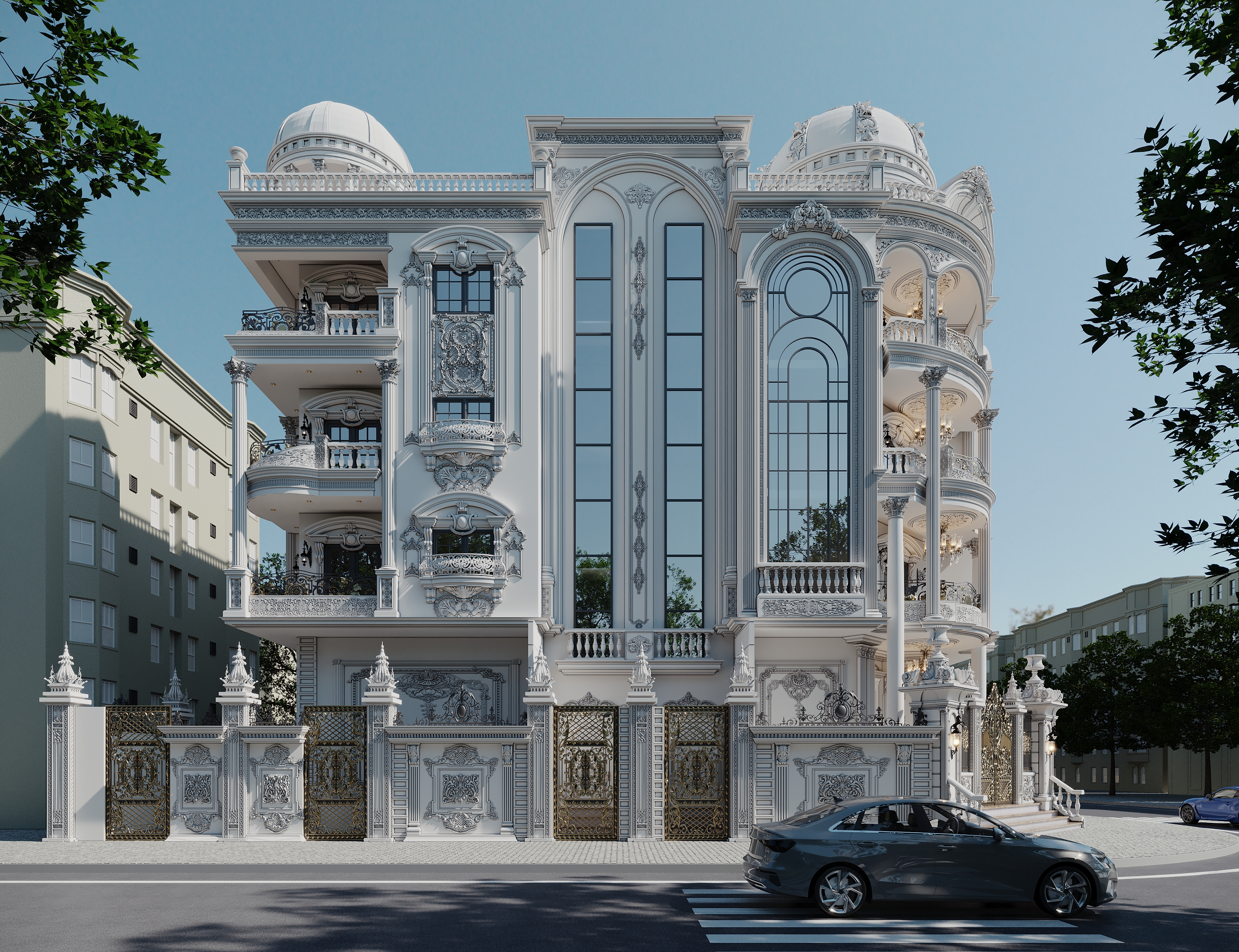 AL  Haram经典住宅建筑设计及外立面设计-7